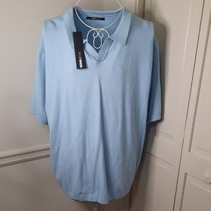 Nova Men's Light Blue Polo Shirt